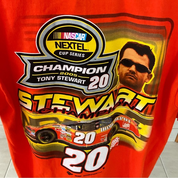 NWT 2005 Tony Stewart Nascar T-Shirt, Men’s Sz L - Picture 4 of 7